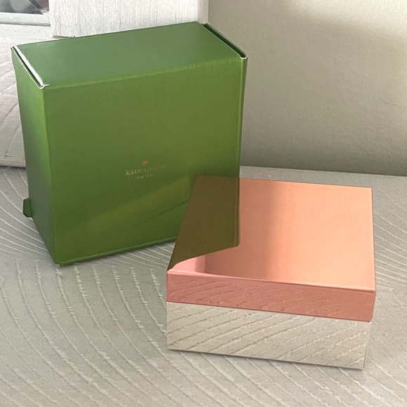 NWT Kate Spade New York x Lenox Rosy Glow Covered Keepsake Box / Jewelry Box - Picture 2 of 14